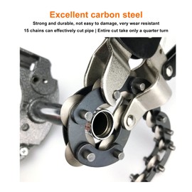 Locking Chain Pliers Chain Pipe Cutter Powerful Pliers Cutter Exhaust Pipe Chain Cutter for Cutting Metal Pipe,Copper Pipe,Aluminum Pipe,Iron Pipe