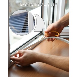 Silicone RV Window Seal 1/2'' x 1/4'' White, Sound Insulation Weatherproof Window Glass Edge Locking Gasket Seal Trim, RV Weather Stripping for Car Boat Camper Truck Marine, 40 Ft