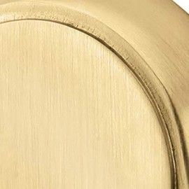 Emtek Modern Brass Double Hook with Matching Finish Rosette - Choice of 7 Finishes - 280910US4 - Square (10) - Satin Brass (US4)