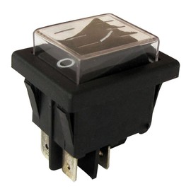 tibelec 551720 Black Rocker Switch for Outdoor Use