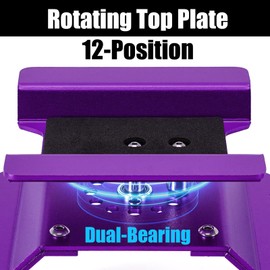 INJORA Aluminum 80g RC Car Stand with Shock Holder for 1/24 1/18 RC Crawler Upgrade(Purple)