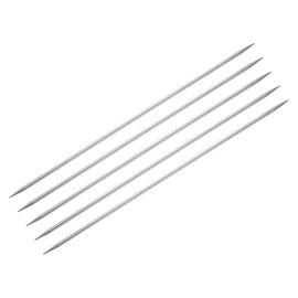 uxcell 5Pcs Knitting Needle 2.75mm Diameter 7.87 Inches Length Stainless Steel Double Pointed Sweater Stitching Needles for Handmade Projects DIY Knitting