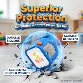 Silicone Protective Case Compatible with Yoto Player (3rd Gen.)(Blue)