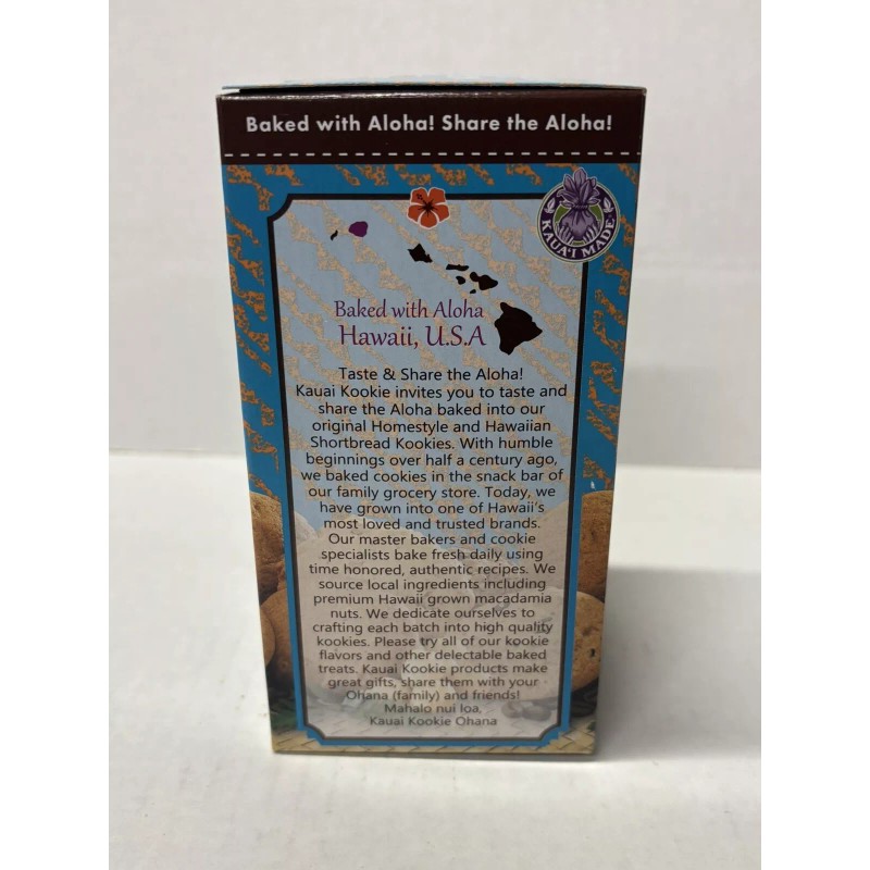 Kaui Kookie Kauai Kookie Original Macadamia Shortbread 4.5oz Box x1