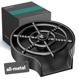 AULEEND Brass Faucet Glass Rinser for Kitchen Sinks,Bottle Washer,Kitchen Sink Accessories (Matte Black)