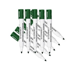 Q-Connect Drywipe Marker Pen Green (Pack of 10)