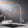 Touch Kitchen Faucet,KEER Smart Kitchen Sink Faucet with Pull Down