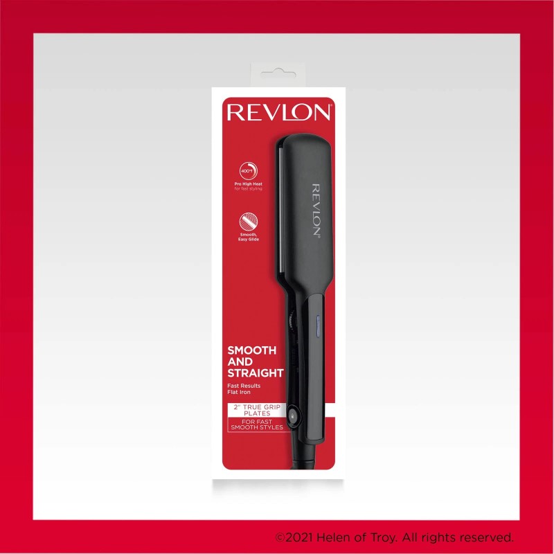 Revlon Essentials 2 Inch Ceramic Flat Iron for All Hair