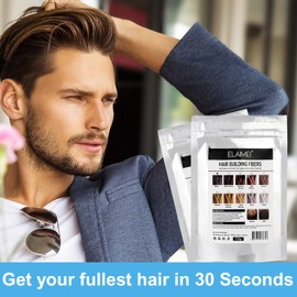 IKZEE Hair Building Fibres, Keratin Hair Fibres, Professional Hair Powder for Men and Women (Dark Brown 100G)