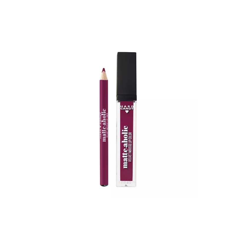 Hard Candy Matte-aholic Velvet Mousse Lipcolor & Liner #1529 Berry