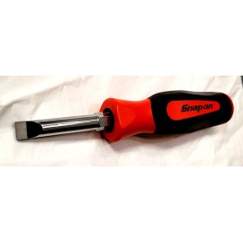 Snap-on Large Marine Aircraft Plug FLAT Slot Screwdriver RED Plastic Handle 1/2"