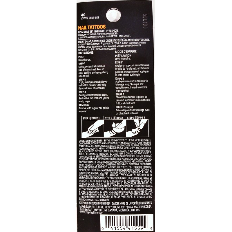 Maybelline ColorShow Nail Tattoos (Lower East Side)