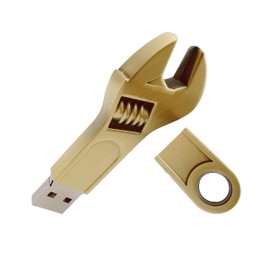 WooTeck 64GB Metal Wrench USB Flash Drive Champagne