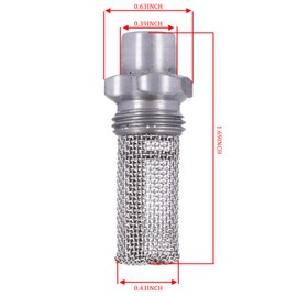 Mikatesi 2 Pack Stub Spark Arrestor for Stihl Blower BG85 BG86 BG55 BG56 BR200 SH85 SH86 SH55 SH56 4229-140-6905 with Fuel Filter Gasket Kit