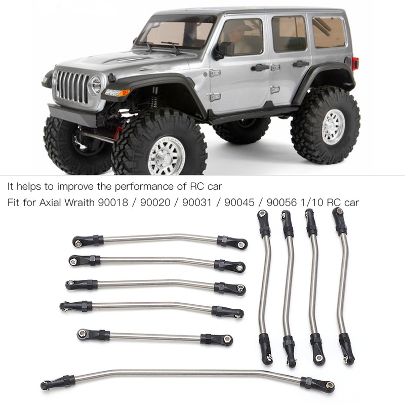 10pcs Stainless Steel Link Rod Fit for Axial Wraith 90018
