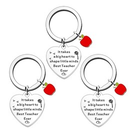 FMCC Best Teacher Gifts Thank You Teacher Gifts for Women Teacher Leaving Gifts It Takes a Big Heart To Shape Little Miinds 3PCS