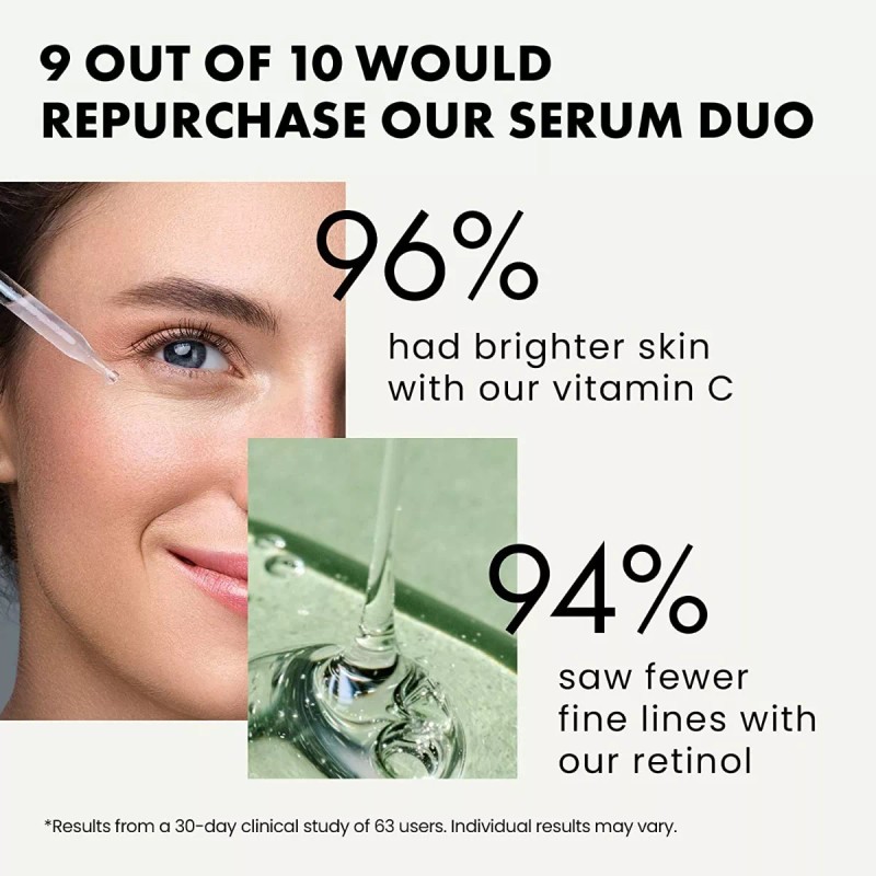 Eclat Suero Retinol Para Ojos Y Suero Facial De Vitamina