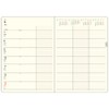 Daigo E9612 Planner, 2025 Schedule Book, Mill Weekly Blue, Starts