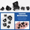 Glarks 48pcs Black Snap-in Cage Nut, M4 M5 M6 M8