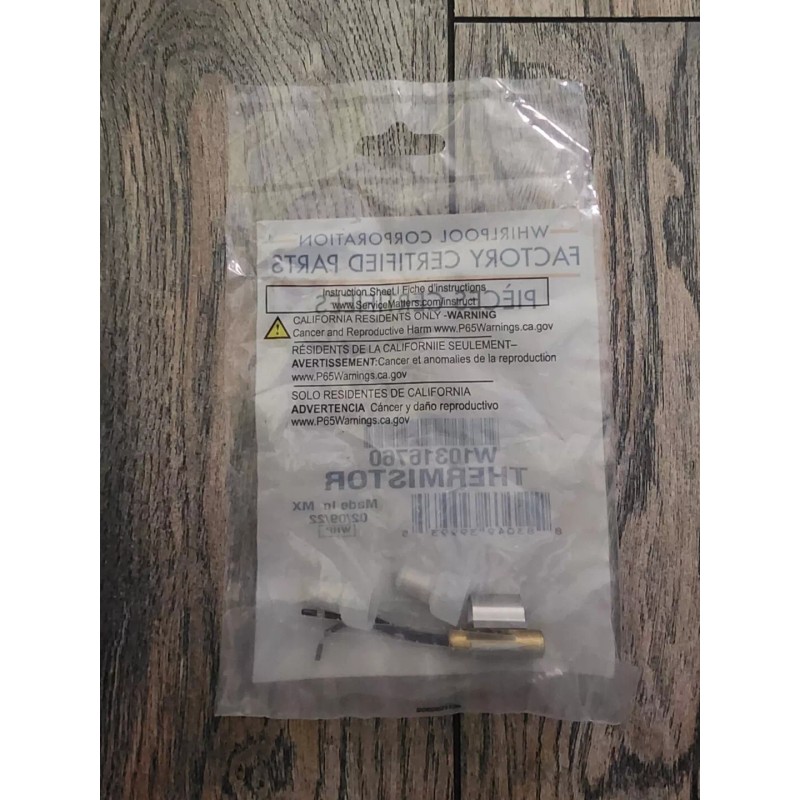 Whirlpool GENUINE ORIGINAL OEM WHIRLPOOL W10316760 REFRIGERATOR THERMISTOR KIT *
