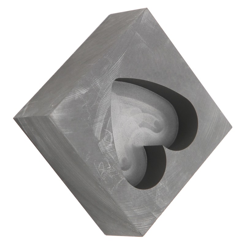 Graphite Casting Mold Professional Heart Shaped Ingot Casting Refining Mould