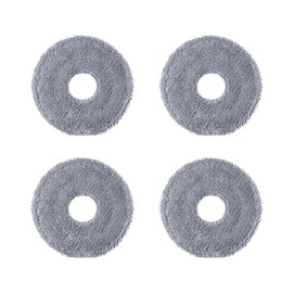 roborock 4 Pack Microfiber Mop Cloths Qrevo CurvX Robot Vacuum, Mop Pad Replacement Accessories