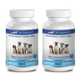 Dog Urinary Vitamins - Urinary Tract Support - for Dogs - Advanced Complex - CHEWABLE - Dog Marshmallow Root - 2 Bottle (180 Chews)