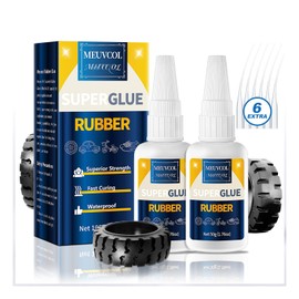 Rubber Glue,100g Super Glue for Rubber, RC Tires, Seals, Gaskets, Shoe Soles, Hose, Rubber Adhesive Heavy Duty, Waterproof, Motorcycle Handlebar Grip Glue for Automotive Parts, Bike Tires