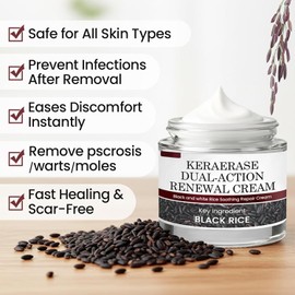 Dual-Action Black Rice Renewal Cream, Crema Facial Hidratante y Renovadora Doble Acción, Renovación Cutánea Suave, Hidratación Profunda, Alivio de Rojeces, Unificación del Tono Cutáneo