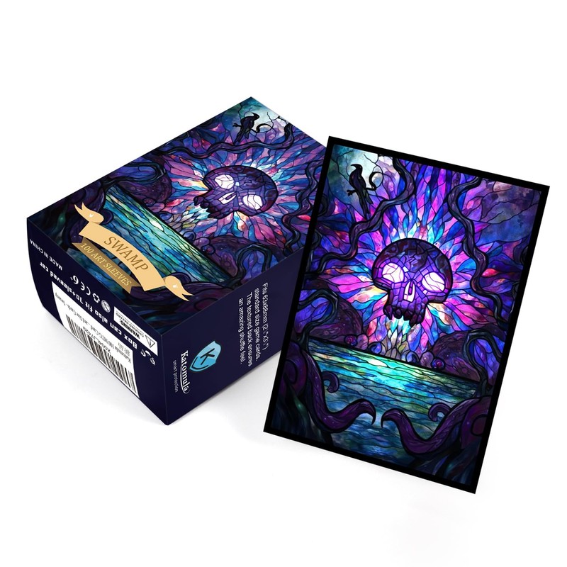 Katomula 100 MTG Card Sleeves with 100 Inner Sleeves, Textured