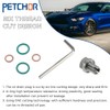 PETCHOR M12.1-1.5 x 15mm Oversize Piggyback Oil Drain Plug, Stainless