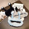 Snail Headband for Women & Girls,Cute Coral Fleece Elastic Spa