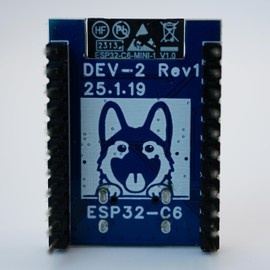 Apollo DEV-2 ESP32-C6 Development Board with USB-C, WiFi, Bluetooth, Thread, Zigbee, RGB LED, GPIO, and I2C. DIY Electronics, Smart Home Automation, IoT, and Sensor Integration. Pre-soldered Headers.