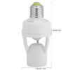 TOPINCN Motion Sensor Light Socket, E27 Motion Screw Bulb Adapter