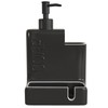 Karisky Soap Dispenser with Sponge Holder and Brush Holder, Ceramic