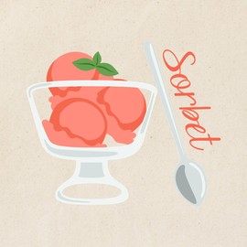 CafePress Sorbet Tote Bag Reusable Natural Beige Canvas Shopping Bag