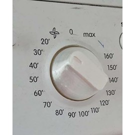 SPAREGETTI CONTROL KNOB DIAL COMPATIBLE WITH INDESIT IDC75BUK, IDC85, IDC8T3, IDC8T3BUK, IDV65UK MINUTES TIMER SELECTOR DIAL TUMBLE DRYER