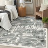 BLISSA 6x9 Area Rugs for Bedroom, Soft Washable Black White