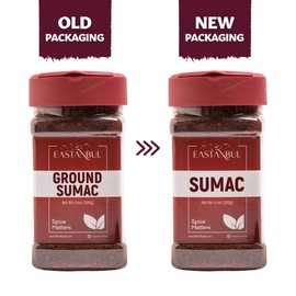 Eastanbul Sumac Spice, 6.4oz, Ground Sumac, Fresh Farm Turkish Spice Seasoning for Mediterranean Dishes & Middle Eastern Dishes, Spicely Powder for Turkish Seasoning Blend like Zaatar, Vegan