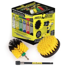 Bathroom Accessories - Cleaning Supplies - Drill Brush - Grout Cleaner - Shower Cleaner - Scrub Brush for Shower - Tile Cleaning Brush - Bathroom Cleaning Tools - Drill Brush Attachment Set - Bathtub