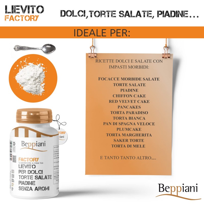 Beppiani ‍ Lievito in polvere 240g professionale istantaneo (1)