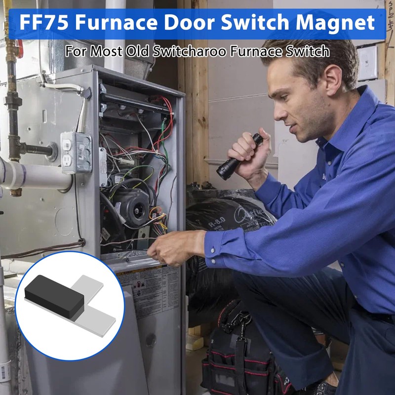 FF75 Furnace Door Switch Magnet Furnace Pressure Switch HVAC Door