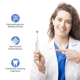 TINGOX Replacement Toothbrush Heads for Oral B Braun, 4 Pack Professional Electric Toothbrush Heads, Precision Clean Brush Heads Refill Compatible with Oral-B 7000/Pro 1000/9600/5000/3000/8000 (4pack)