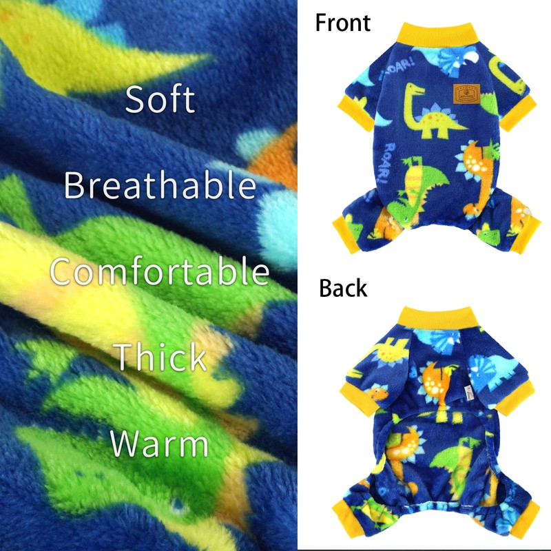XPUDAC - Pijama de forro polar para perros pequeños y