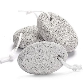 Natural Pumice Stone for Feet, Borogo 3-Pack Lava Pedicure Tools Hard Skin Callus Remover for Feet and Hands - Natural Foot File Exfoliation to Remove Dead Skin, Heels, Elbows, Hands