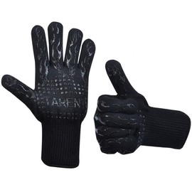 BBQ Gloves - Heat Resistant up to 500°C, 1 Pair, High Quality Extra Long Oven Gloves, Oven Gloves, Baking Gloves, by Tarent