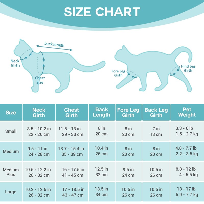 Avont Cat Recovery Suit, Kitten Onesies for After Surgery, Surgical