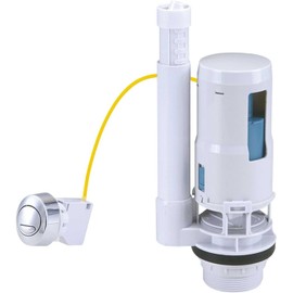 Embrass Peerless Toilet Cistern Dual Flush Valve, Oval Push Button WRAS Approved