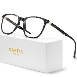 CARFIA Square Blue Light Glasses Blue Light Blocker TR90 Lightweight Computer Gaming Glasses