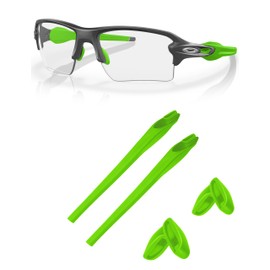 Replacement Earsocks & Nosepieces Rubber Kits for Oakley Flak 2.0 OO9295|Flak 2.0 XL OO9188 Sunglass - Green